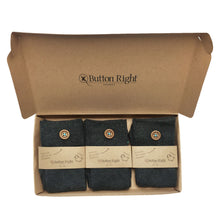 Load image into Gallery viewer, Dark blue socks - large size (3 pairs)