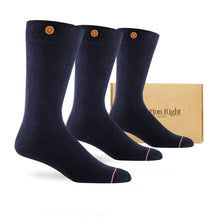 Load image into Gallery viewer, Dark blue socks - large size (3 pairs)