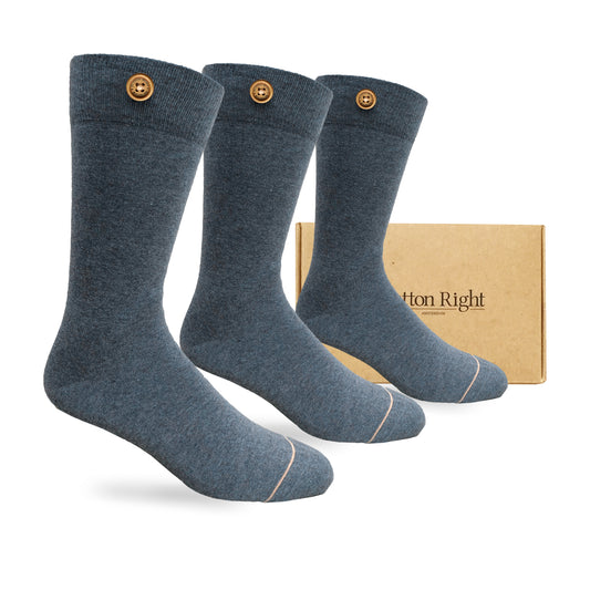 Gray socks - organic cotton (3 pairs)
